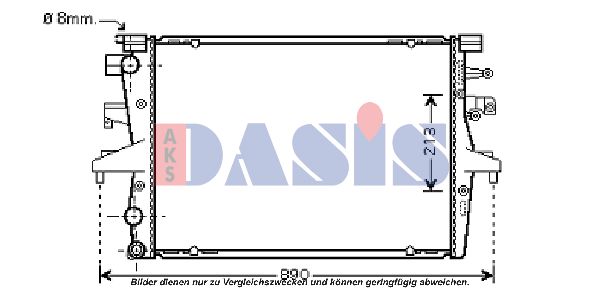 AKS DASIS Radiators, Motora dzesēšanas sistēma 041007N